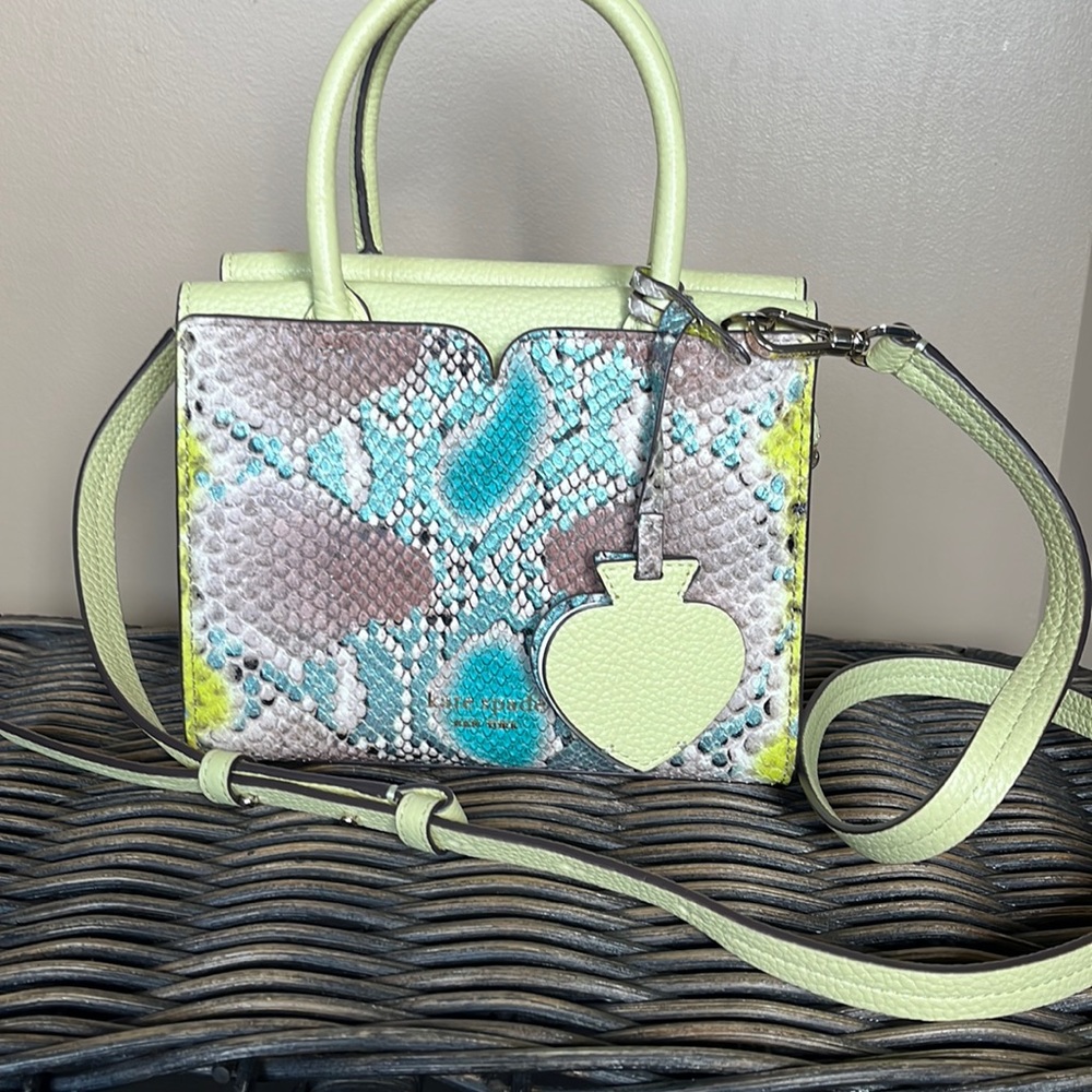 Kate Spade Spencer Snake-embossed Mini Crossbody